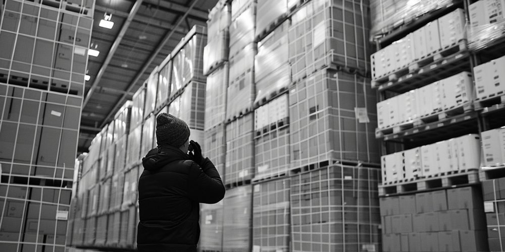 un-hombre-esta-de-pie-en-un-almacen-con-una-camara-en-la-cabeza